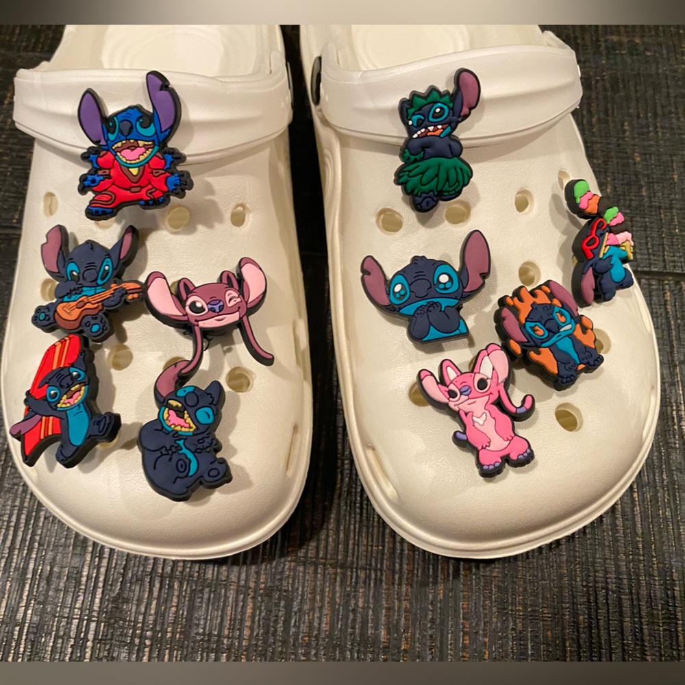 Stitch Croc Charms 10 pcs